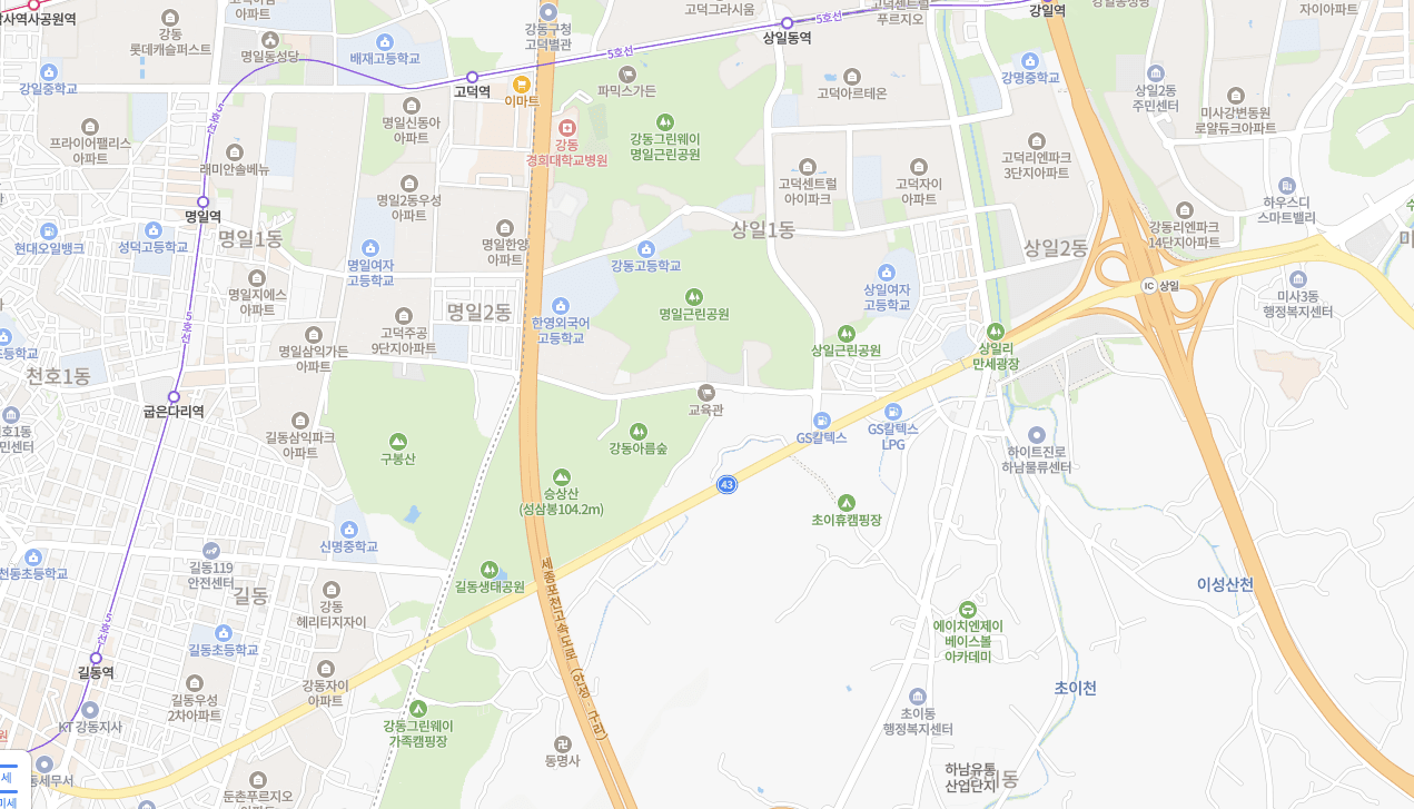 월드물류전국종합 위치 안내 지도 - 경기도 하남시 초이동